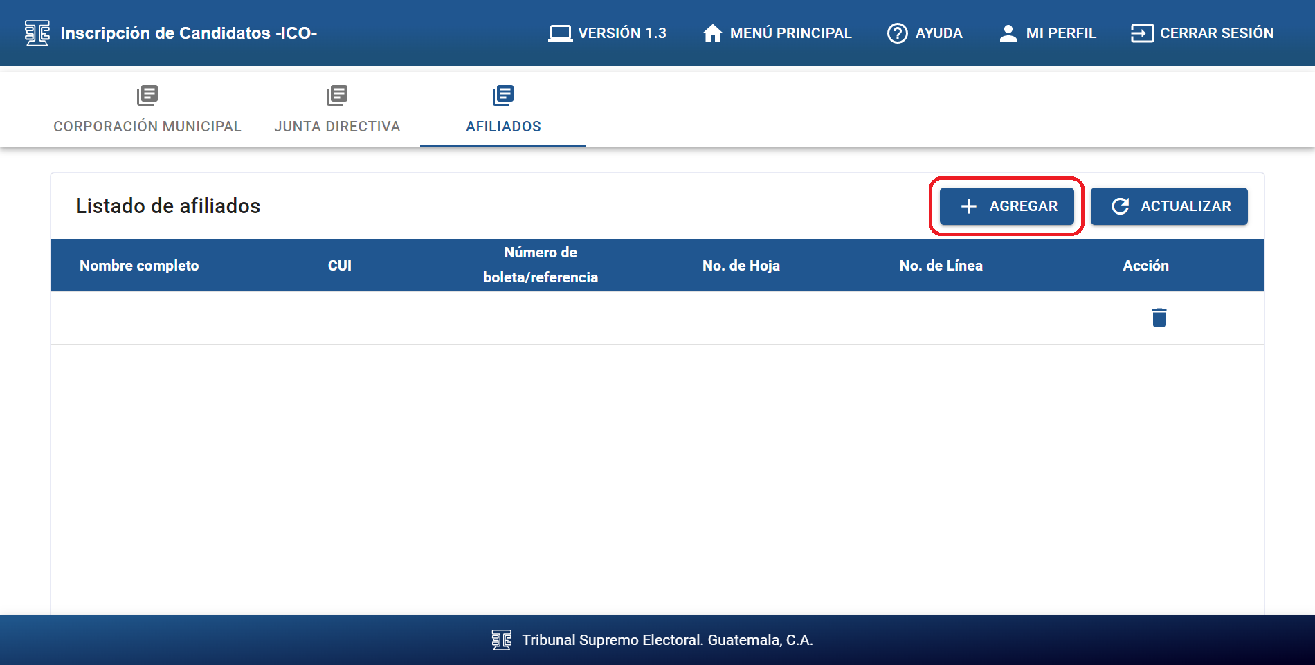 Fomulario De Inscripción (Comités Cívicos) | Ayuda Del Portal Web TSE